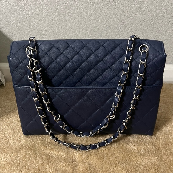 Chanel Business Flap Maxi Blue - Picture 2 of 10